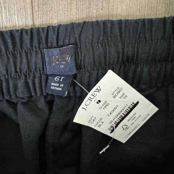 J Crew Linen Cotton Blend Drawstring Casual Pants US Women's 6 Tall New - Picture 6 of 7